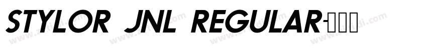 Stylor JNL Regular字体转换